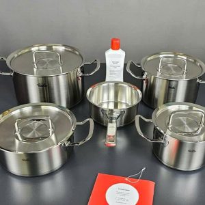 BỘ NỒI FISSLER PROFI 4 NỒI 1 QUÁNH NẮP INOX TẶNG TẨY INOX