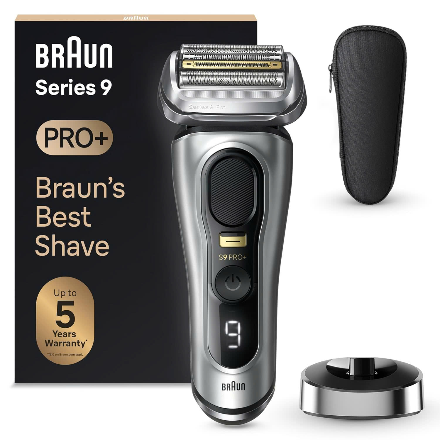 MÁY CẠO RÂU BRAUN SERIES 9 PRO+ 9515S THAN CHÌ