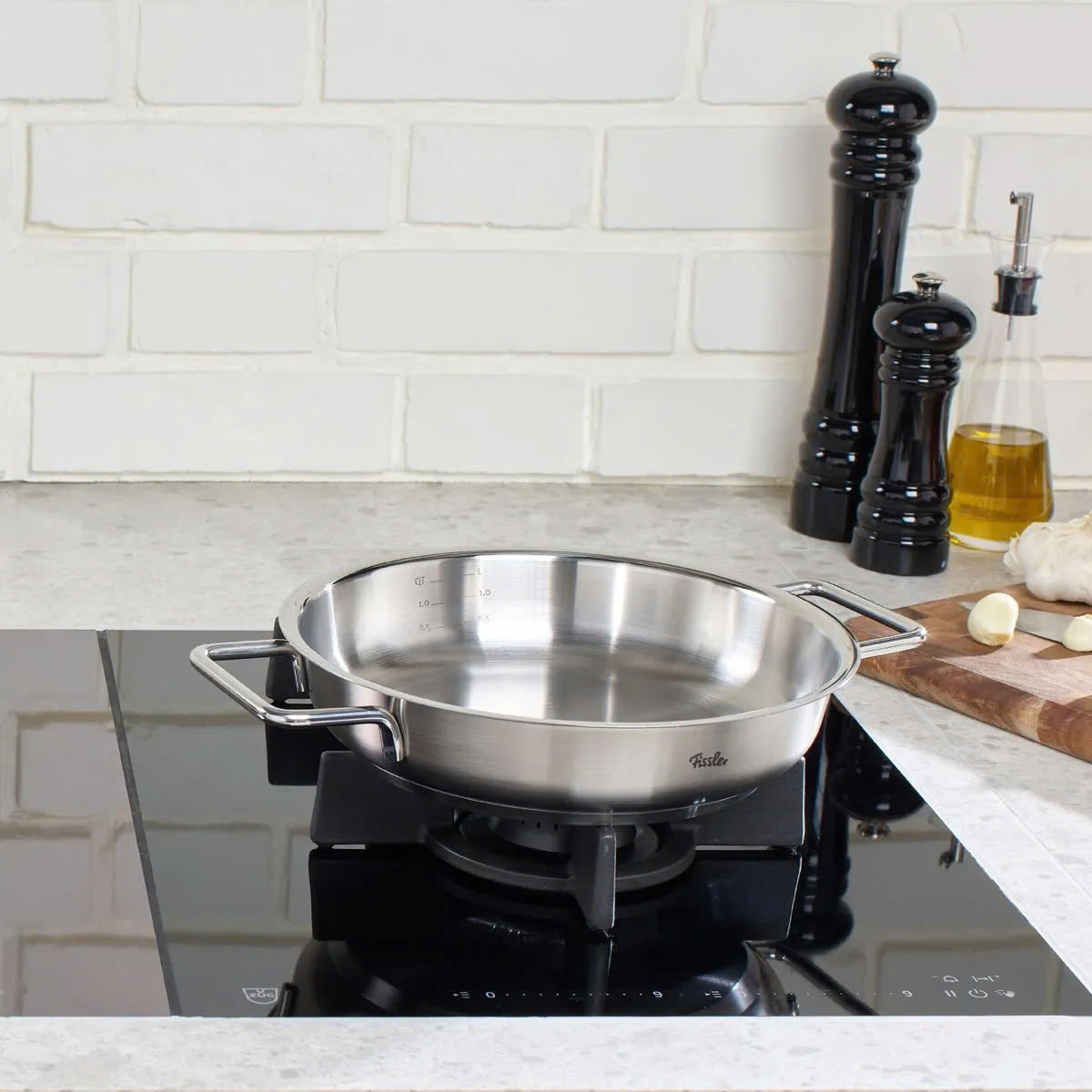 CHẢO INOX FISSLER PURE COLECTION 24CM 2 QUAI