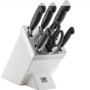 BỘ DAO FORSTAR 7 MÓN TỰ MÀI MẦU TRẮNG