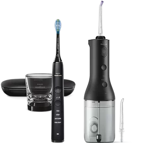 BỘ TĂM NƯỚC PHILIPS SONICARE 3000 VÀ BÀN CHẢI PHILIPS DIAMONDCLEAN 9000 - HX3886/43