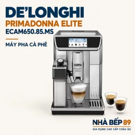 MÁY PHA CÀ PHÊ TỰ ĐỘNG DELONGHI PRIMADONNA ELITE ECAM650.85.MS